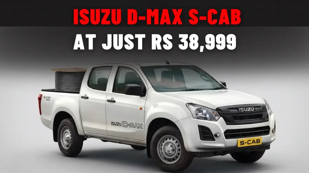 Get Isuzu D-Max S-CAB on Lease at Just Rs 38,999 Per Month
